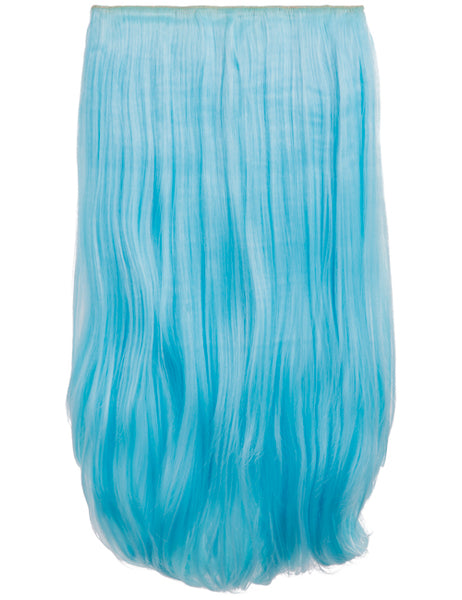 💇‍♀️ 24” Straight Vibrant Colour Clip-In Hair Extensions – Heat-Resistant Synthetic Fibre (1-Piece Set)