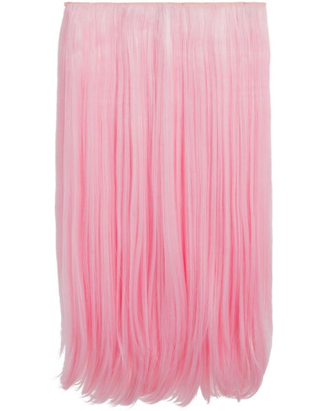 💇‍♀️ 24” Straight Vibrant Colour Clip-In Hair Extensions – Heat-Resistant Synthetic Fibre (1-Piece Set)