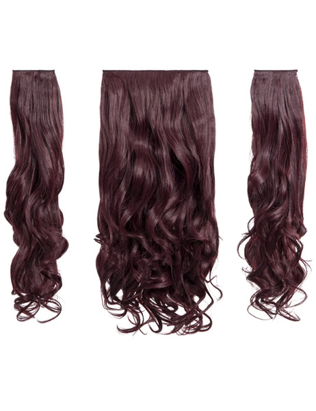 💇‍♀️ 20” Curly Clip-In Hair Extensions – Heat-Resistant Synthetic Fibre (3-Piece Set)
