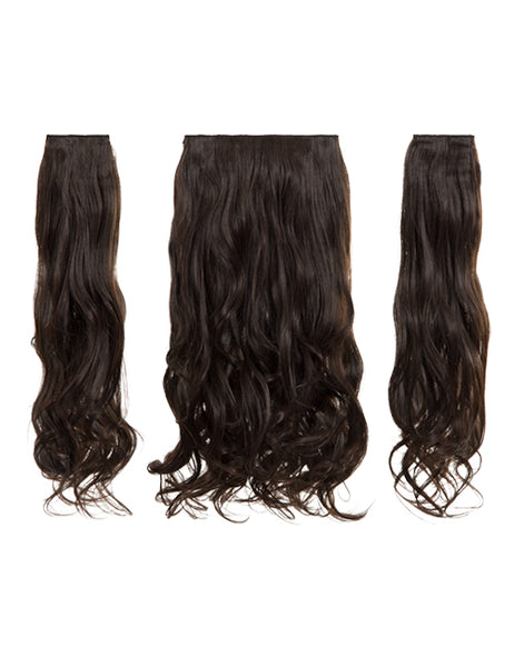 💇‍♀️ 20” Curly Clip-In Hair Extensions – Heat-Resistant Synthetic Fibre (3-Piece Set)