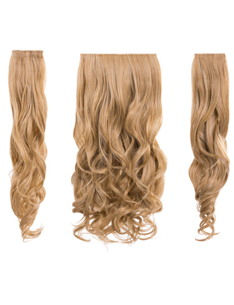 💇‍♀️ 20” Curly Clip-In Hair Extensions – Heat-Resistant Synthetic Fibre (3-Piece Set)