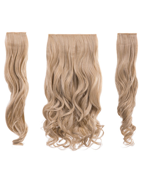 💇‍♀️ 20” Curly Clip-In Hair Extensions – Heat-Resistant Synthetic Fibre (3-Piece Set)