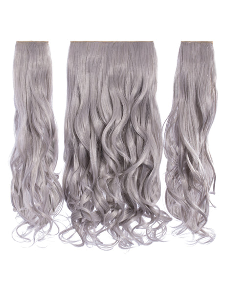 💇‍♀️ 20” Curly Clip-In Hair Extensions – Heat-Resistant Synthetic Fibre (3-Piece Set)