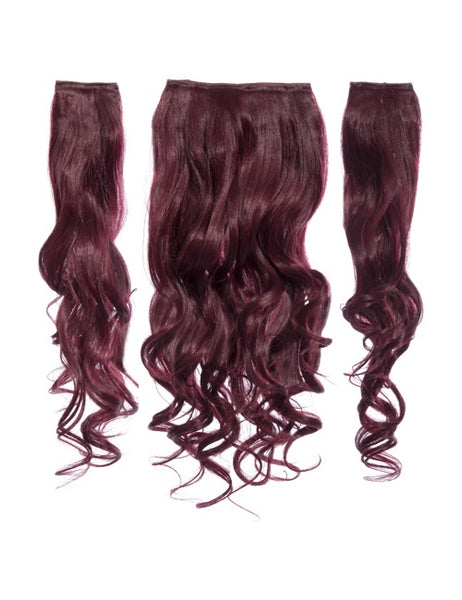 💇‍♀️ 20” Curly Clip-In Hair Extensions – Heat-Resistant Synthetic Fibre (3-Piece Set)