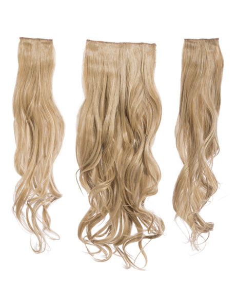 💇‍♀️ 20” Curly Clip-In Hair Extensions – Heat-Resistant Synthetic Fibre (3-Piece Set)