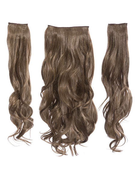 💇‍♀️ 20” Curly Clip-In Hair Extensions – Heat-Resistant Synthetic Fibre (3-Piece Set)