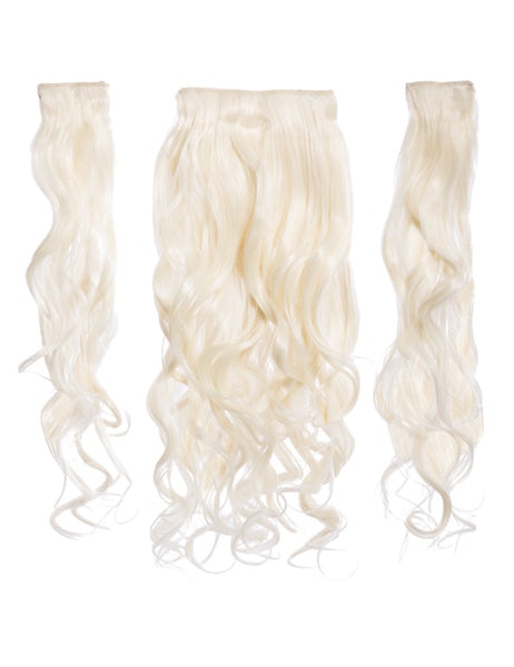 💇‍♀️ 20” Curly Clip-In Hair Extensions – Heat-Resistant Synthetic Fibre (3-Piece Set)