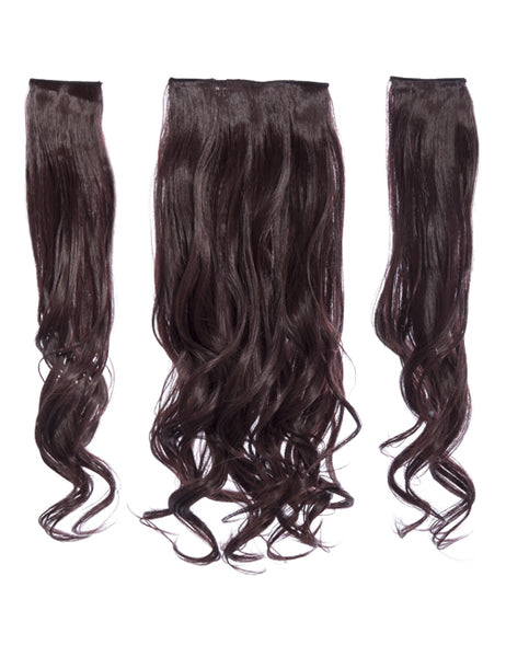 💇‍♀️ 20” Curly Clip-In Hair Extensions – Heat-Resistant Synthetic Fibre (3-Piece Set)
