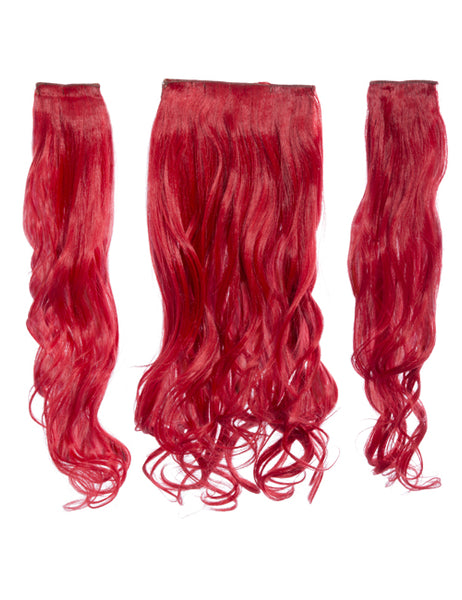 💇‍♀️ 20” Curly Clip-In Hair Extensions – Heat-Resistant Synthetic Fibre (3-Piece Set)