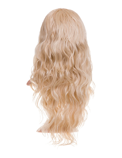 Long Beach Wave Hair 3/4 Half Head Wig Wavy Hairpiece Various Colours