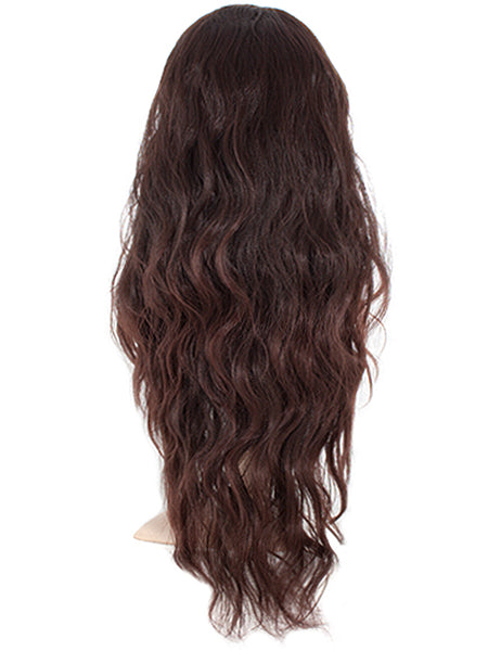 Long Beach Wave Hair 3/4 Half Head Wig Wavy Hairpiece Various Colours
