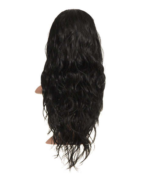Long Beach Wave Hair 3/4 Half Head Wig Wavy Hairpiece Various Colours