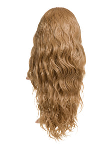 Long Beach Wave Hair 3/4 Half Head Wig Wavy Hairpiece Various Colours