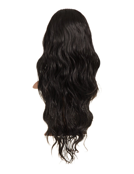 Long Beach Wave Hair 3/4 Half Head Wig Wavy Hairpiece Various Colours