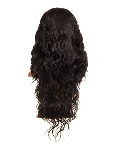 Long Beach Wave Hair 3/4 Half Head Wig Wavy Hairpiece Various Colours