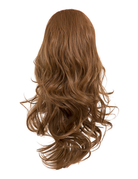 Reversible Clip In Drawstring Ponytail Extension Wavy or Curly Hair Piece