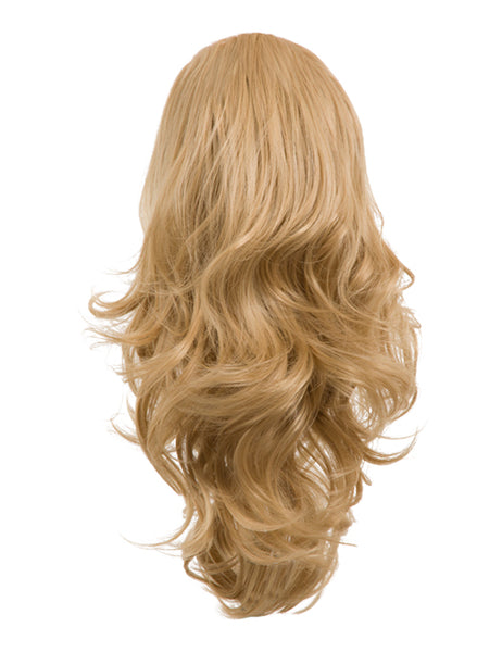 Reversible Clip In Drawstring Ponytail Extension Wavy or Curly Hair Piece