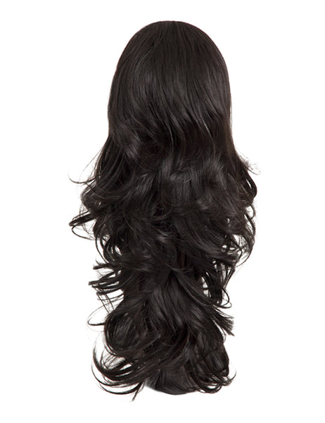 Reversible Clip In Drawstring Ponytail Extension Wavy or Curly Hair Piece