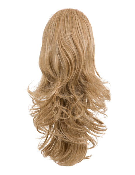 Reversible Clip In Drawstring Ponytail Extension Wavy or Curly Hair Piece