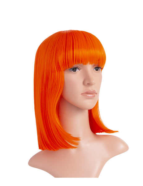 LONG COLOURFUL BOB STYLE PARTY WIG VARIOUS COLOURS