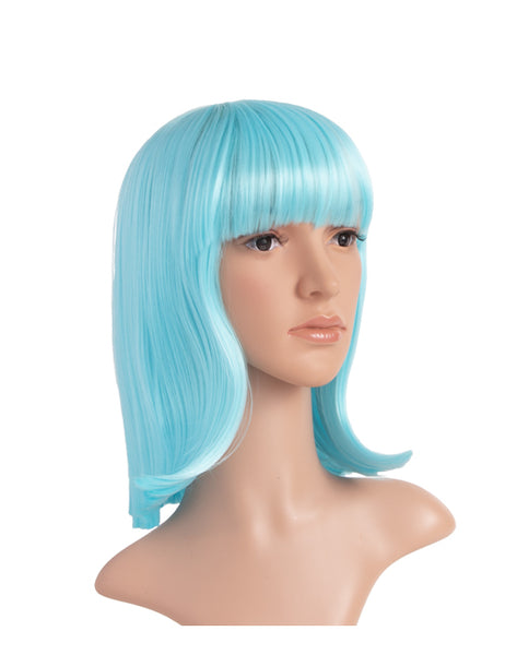 LONG COLOURFUL BOB STYLE PARTY WIG VARIOUS COLOURS