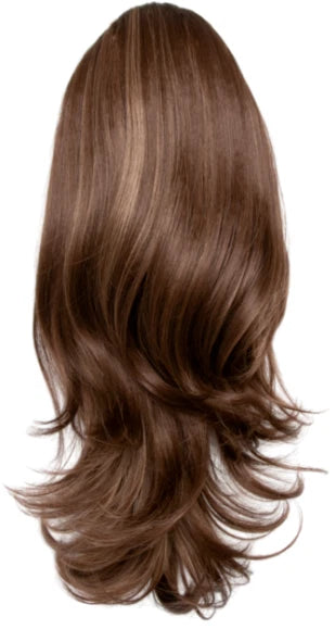 Reversible Clip In Drawstring Ponytail Extension Wavy or Curly Hair Piece