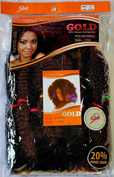 Noble Gold Kinky Bulk / Feels Like Human Hair High Quality Synthetic Hair