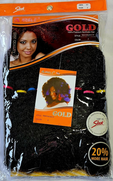Noble Gold Kinky Bulk / Feels Like Human Hair High Quality Synthetic Hair