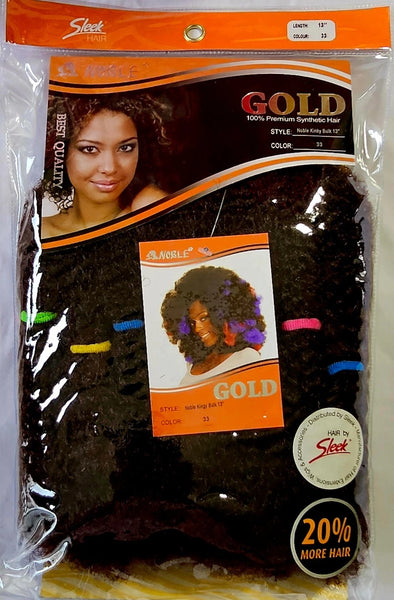 Noble Gold Kinky Bulk / Feels Like Human Hair High Quality Synthetic Hair