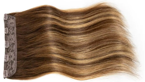 Wendkuni Beauty 100% Remy Human Hair Clip in Extension One Piece Straight 3/4 Full Head 20 inch 100g