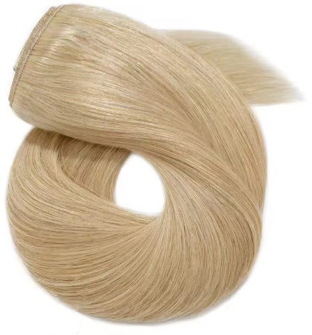 Wendkuni Beauty 100% Remy Human Hair Clip in Extension One Piece Straight 3/4 Full Head 20 inch 100g