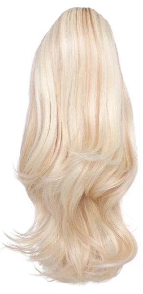 Reversible Clip In Drawstring Ponytail Extension Wavy or Curly Hair Piece