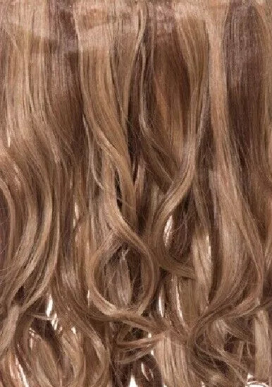 Reversible Clip In Drawstring Ponytail Extension Wavy or Curly Hair Piece