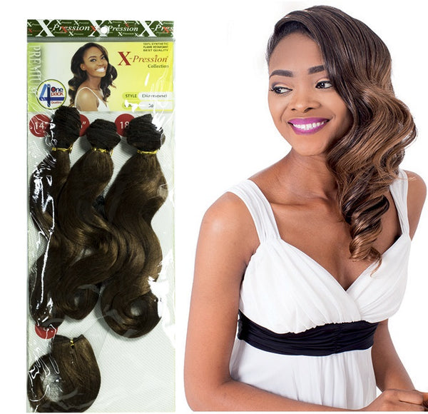 Wholesale X-pression Collection Diamond Weave on Synthetic Hair Extensions