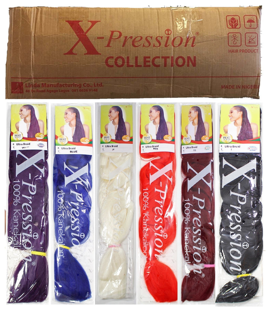 X-Pression Ultra Braid 82 Long Braiding Hair XPression 100% Kanekalon