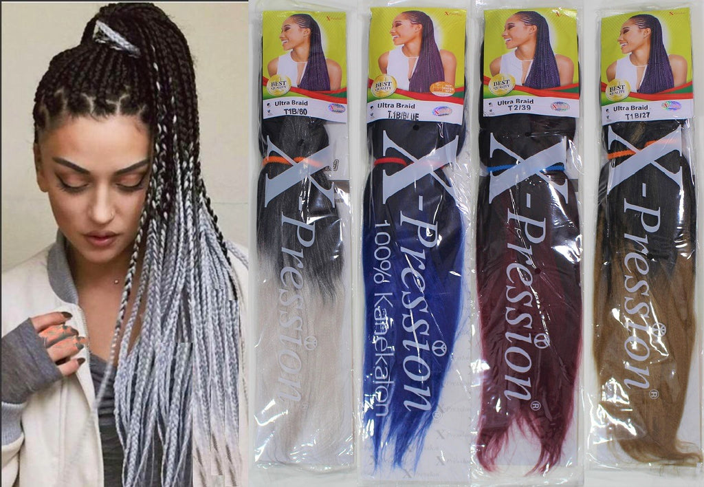 Xpression Premium Ultra Braid Pre stretched 46 Hair Extension Wendkunibeauty